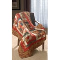 Log Cabin 100-percent Cotton Quilted Throw