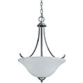 Transitional 3-light Chrome Pendant