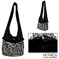 Cotton 'Tuxedo Paisley' Medium Shoulder Bag (Thailand)