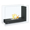 Mali Black Standalone Ethanol Fuel Fireplace