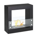 Ruby Black Standalone Ethanol Fuel Fireplace