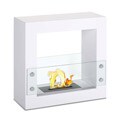 Ruby White Standalone Ethanol Fuel Fireplace