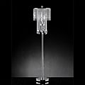 Crystal Rain 3-light Chrome Crystal Floor Lamp