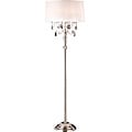 Silver Mist 1-light Crystal Chrome Floor Lamp
