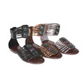 Sweet Beauty 'Rome-02' Women's Jeweled Ankle-strap Gladiator Sandals