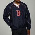 MLB Men's V-Neck Red Sox Pullover