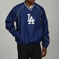 MLB Men's Los Angeles Dodgers V-Neck Pullover Jacket