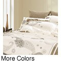 Castleton Paisley Embroidered King-size 3-piece Duvet Cover Set