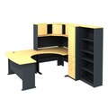 Bush Business Furniture-Series A Executive Suite 12 Beech Workstation