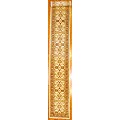 Afghani Hand-knotted Beige/ Rust Vegetable Dye Wool Rug (2'7 x 19'4)