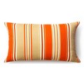 Jiti Pillows Orange Thick Stripes Outdoor Throw Pillow