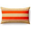 Jiti Pillows Orange Thick Stripes Outdoor Thow Pillow