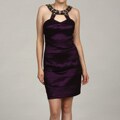 Morgan & Co Women's Junior Shutter Pleat Evening Dress