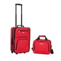 Rockland Expandable Red 2-piece Lightweight Carry-on Luggage Set