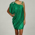 Hailey Logan Junior's Emerald Batwing Evening Dress