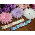 Headbandz 5-piece Sequin Rhinestone Daisy Headbands Set