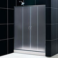 Visions Frosted Glass Shower Door/ Amazon Shower Base Tub to Shower Kit