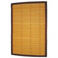 Asian Hand-woven Natural Matchstick Bamboo Rug (2' x 3')