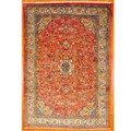 Persian Hand-knotted Rust/ Ivory Mahal Wool Rug (8'1 x 11'7)