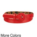 Betsey Johnson Women's Faux Patent Leather Belt