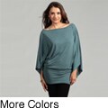 Elan Women's Dolman Sleeve Oversized Top 