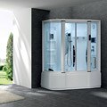 Steam Shower Jacuzzi 220-volt Combo with 9-inch LCD TV