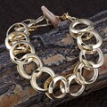 Gold Plated Circle Motivation Bracelet (India)