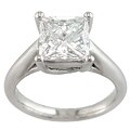 14k White Gold 3 1/10ct TDW Certified Clarity-enhanced Diamond Ring (I, SI2)