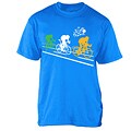 Le Tour de France Boy's 'Poster' Blue Cotton Official T-Shirt