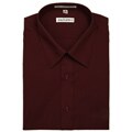 Armando Men's Wine Convertible Cuff Dress Shirt