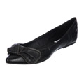 Steve Madden Women's 'P-Sippi' Black Pointed-toe Bow Flats