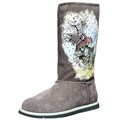 Ed Hardy Women's 'Bootstrap' Grey Pull-on Boots FINAL SALE