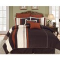 Aberdeen Rust 7-piece Queen-size Comforter Set