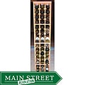 Architectural Elements Redwood 6-foot 51-bottle Wine Rack