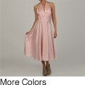 Issue New York Women's Cinched Waist Halter Dress