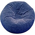 Kid's Navy Twill Suede Beanbag
