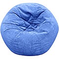 Kid's Blue Corduroy Suede Beanbag