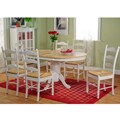White/ Natural 7-piece Ladderback Dining Set