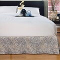 Wrinkle-resistant Leopard Microfiber 15-inch Drop Bedskirt