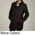 Kenneth Cole Men's Melton Wool Blend Coat