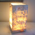 Natural Alabaster 1-light Lamp (Egypt)