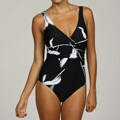 The following are cheaper abstract Composition Black on Ebay Verao Agora Women's 1-piece Printed Buckle Detail Swimsuit