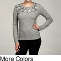Lauren Hansen Women's Beaded Crew Neck Top FINAL SALE