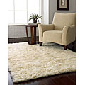 Alexa Ultra Premium Natural Flokati New Zealand Wool Shag Rug (8' x 10') (Set of 2)
