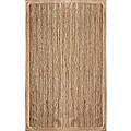 Alexa Eco Natural Fiber Ivory Chenille Border Jute Rugs (8' x 10') (Set of 2)