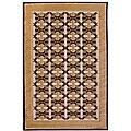 Hand-carved Alexa Alfresco Indoor/ Outdoor Sand Rugs (7'5 x 10'6) (Set of 2)