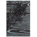 Handmade Alexa Moda Peacock New Zealand Wool Rug (5' x 8') (Set of 2)