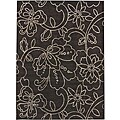 Alexa Belgium Brown and Beige Floral Rug (5' x 7') (Set of 2)