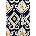 Handmade Alexa Cosmo Ikat New Zealand Wool Rugs (7'6 x 9'6) (Set of 2)