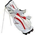 Tour Edge Exotics Deluxe White Smooth Leather Stand Bag